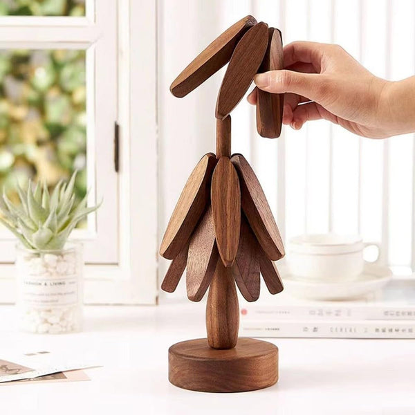 Tree Shaped Coasters for Hot Dishes